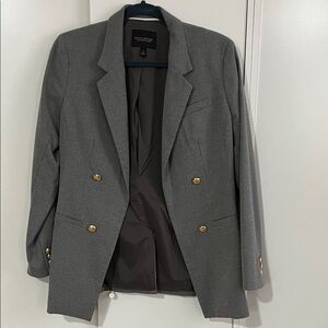Banana Republic size 6 Charcoal Blazer with Gold Buttons